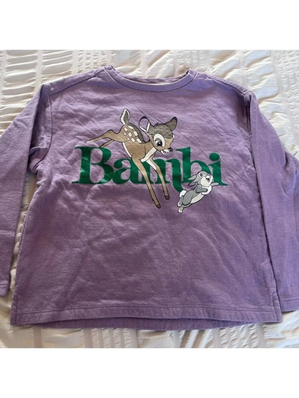 GAP Lavender Bambi Long Sleeve Tee